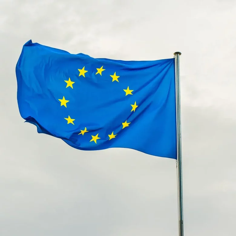 Flaga Unii Europejskiej.