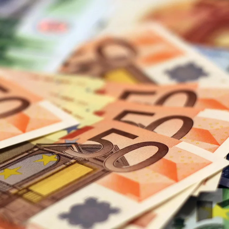 Środki pieniężne (banknoty Euro) wniesione do funduszu założycielskiego fundacji rodzinnej.